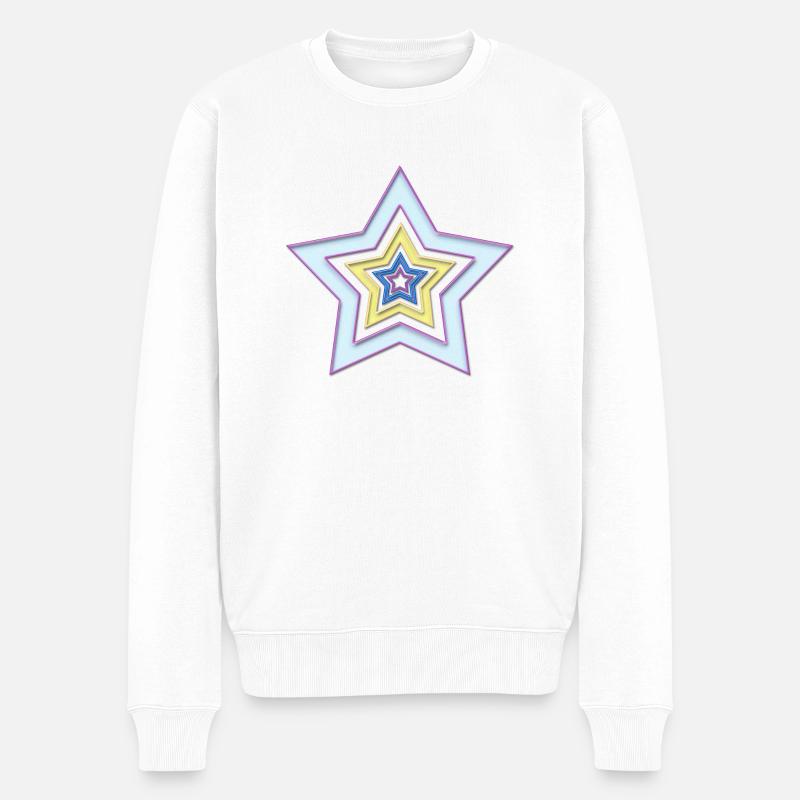 Star dans l'étoile - Pull Premium bio Homme - blanc