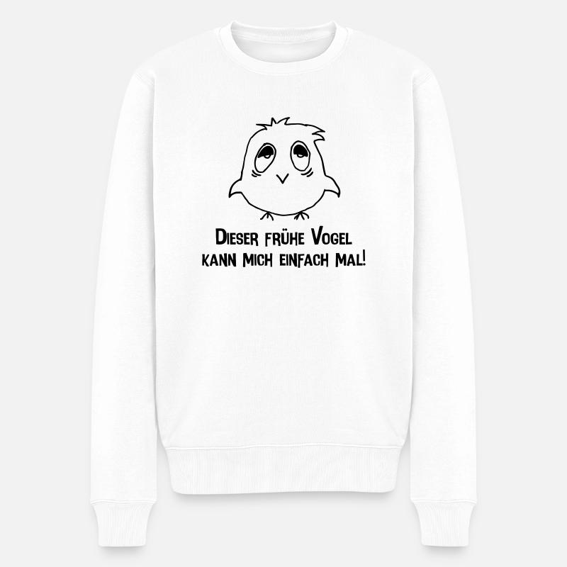 vogel - Männer Premium Bio Pullover - Weiß