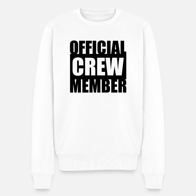 Official Crew Member - Pull Premium bio Homme - blanc