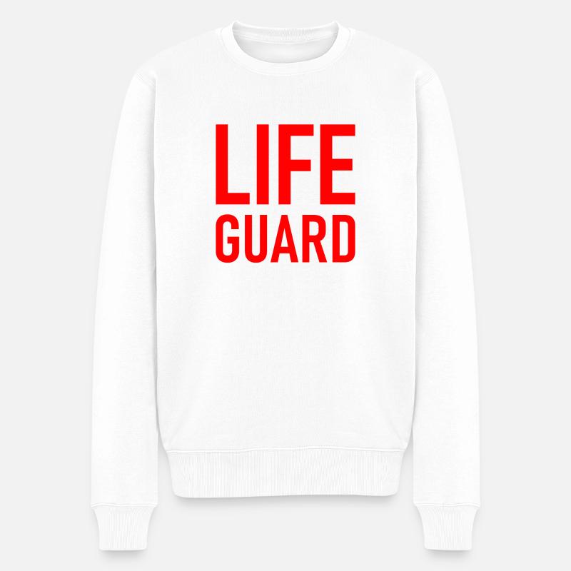 Life Guard - Lifeguard Baywatch Lifeguard - Pull Premium bio Homme - blanc