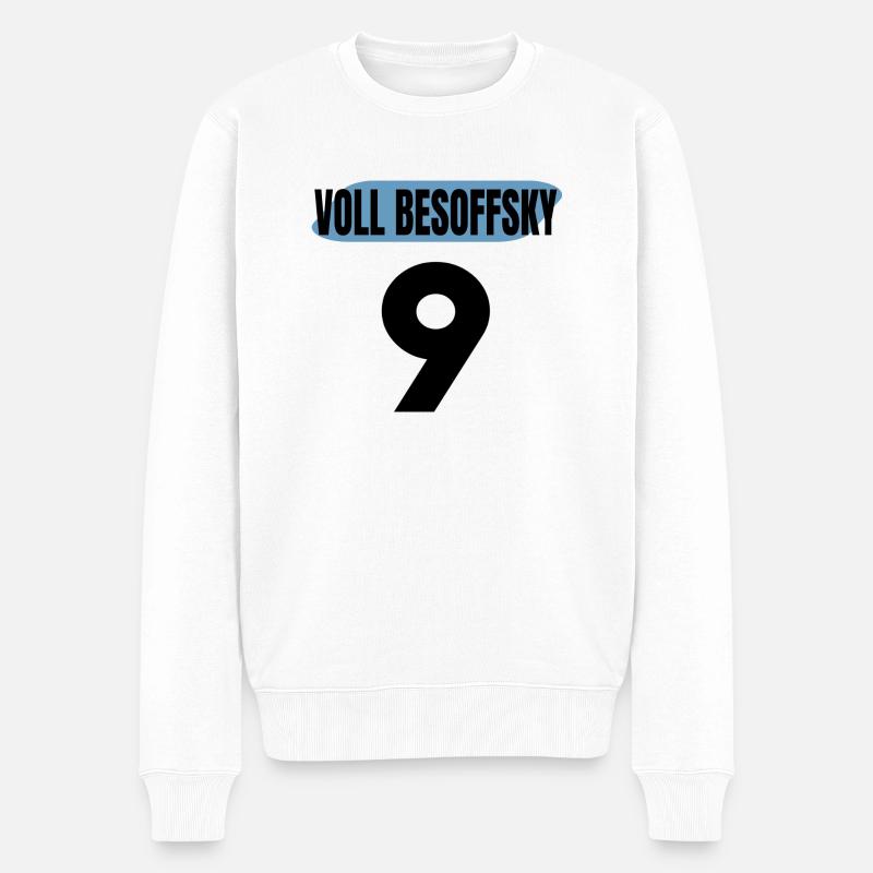 Fußball Trikot Lustig - Männer Premium Bio Pullover - Weiß