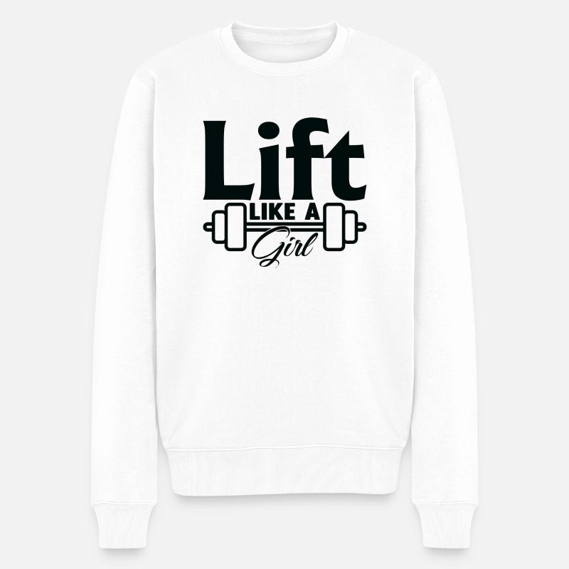 Soulevez comme une fille - Pull Premium bio Homme - blanc