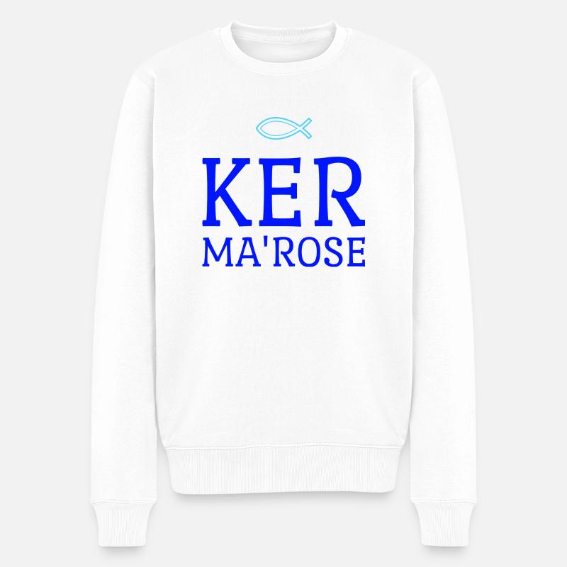 KER MA'ROSE - Pull Premium bio Homme - blanc