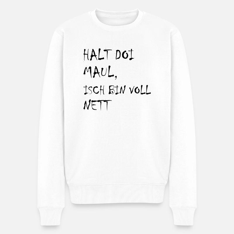 Mannheim Monnem Mannheimat - Pull Premium bio Homme - blanc