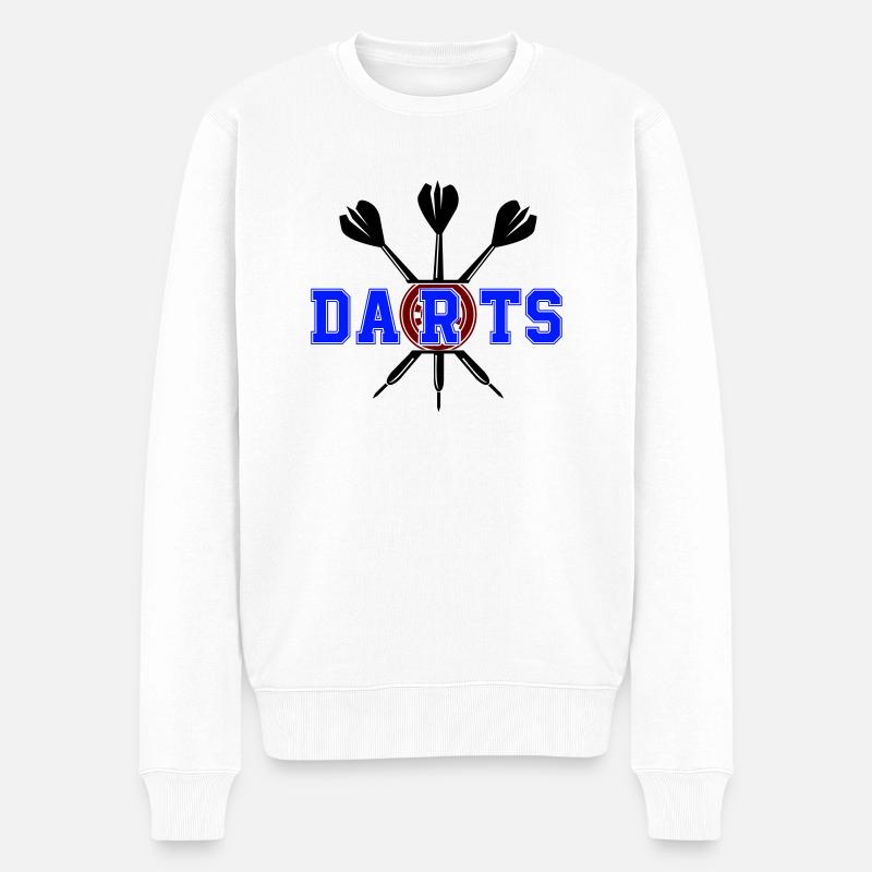 fléchettes - Pull Premium bio Homme - blanc