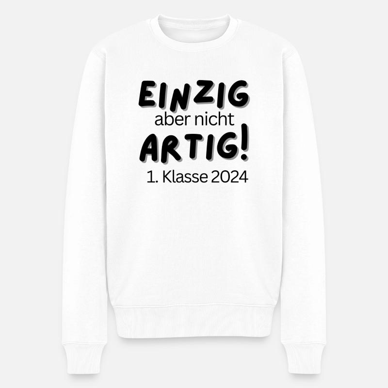1000176815 - Männer Premium Bio Pullover - Weiß