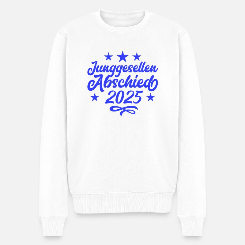 Jga Junggesellenabschied 2025 - Männer Premium Bio Pullover - Weiß
