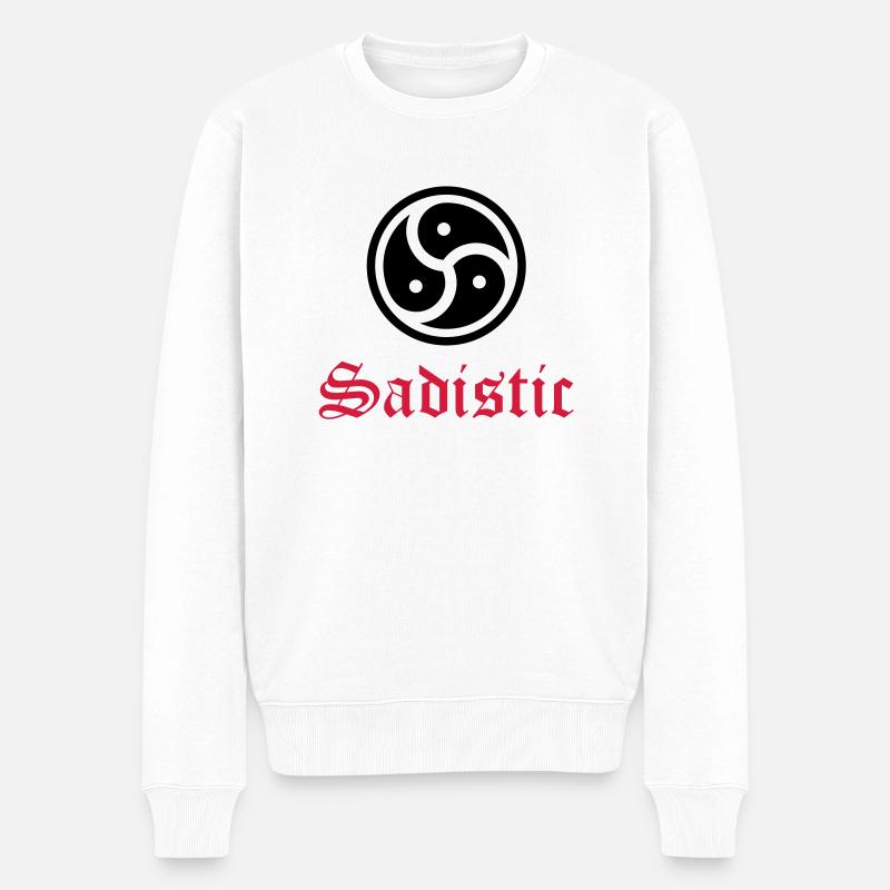 Sex__V015 - Männer Premium Bio Pullover - Weiß