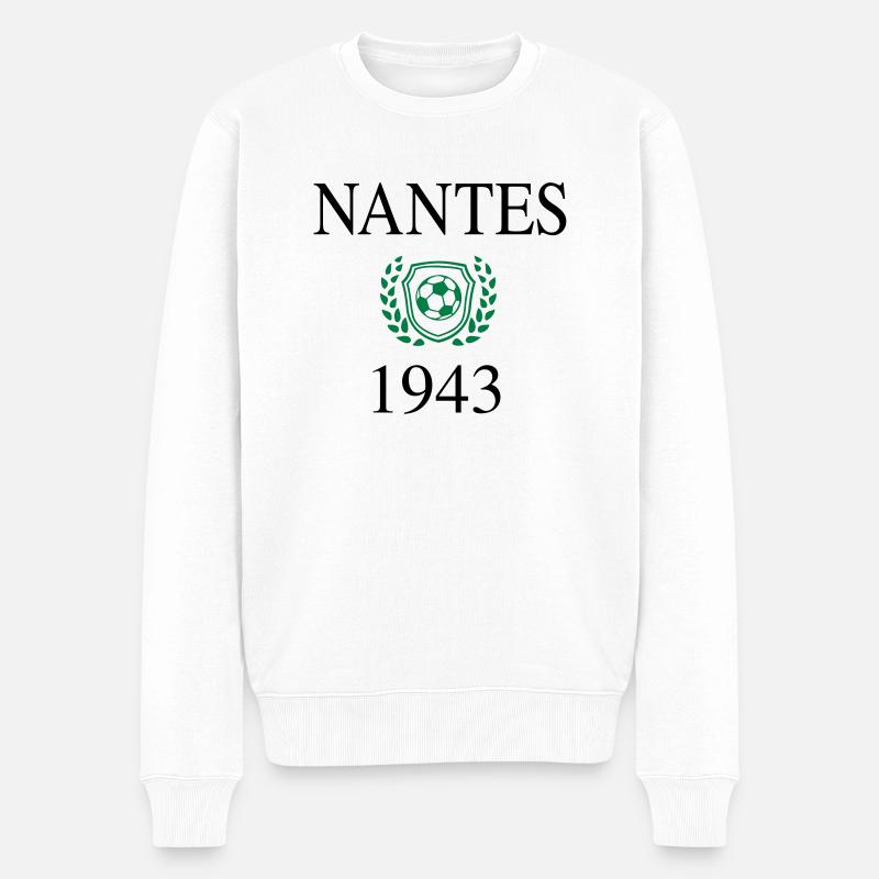 Nantes Ursprung 1943 - Männer Premium Bio Pullover - Weiß