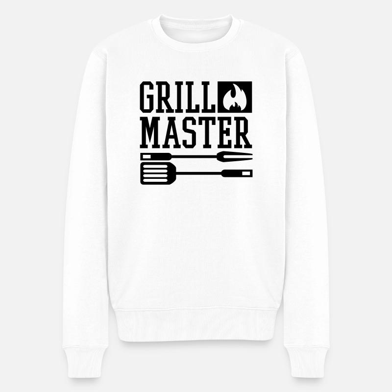 grill_master_1_f1 - Männer Premium Bio Pullover - Weiß