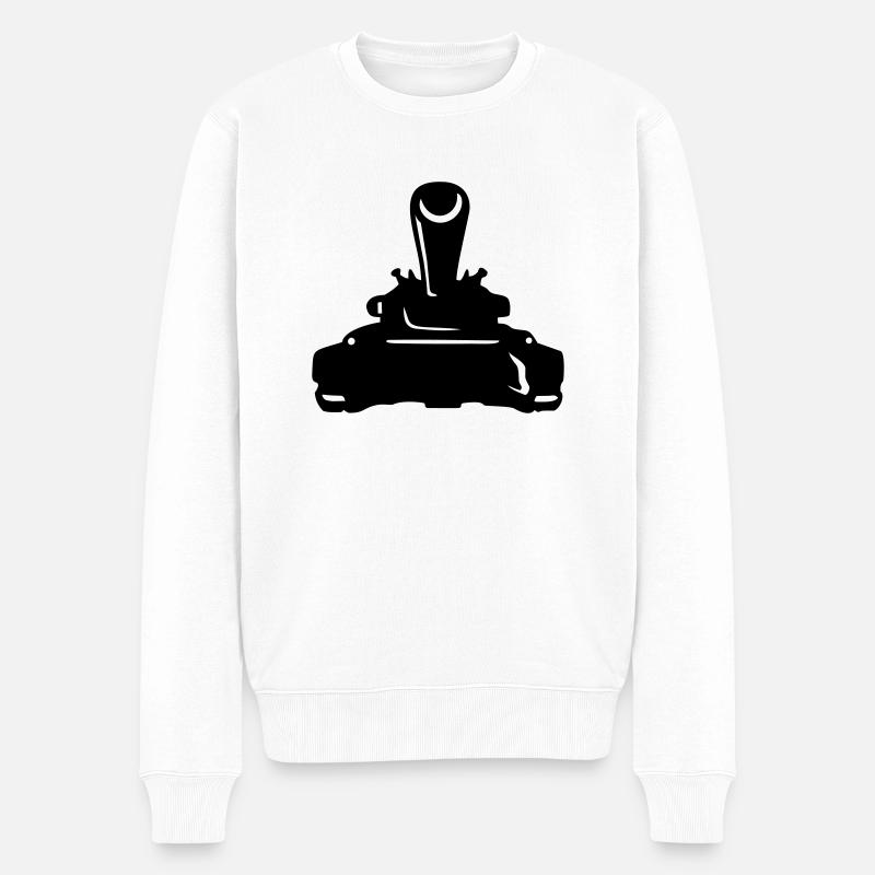 panzer - Männer Premium Bio Pullover - Weiß