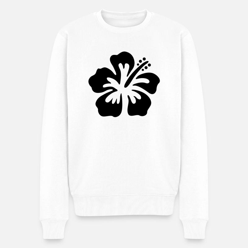 une fleur - Pull Premium bio Homme - blanc