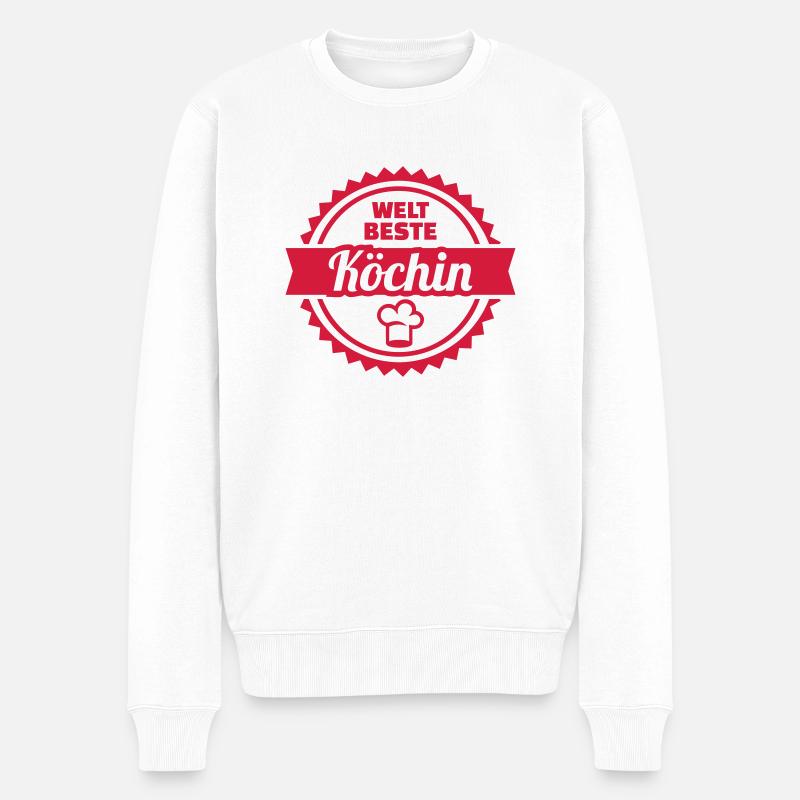 Köchin - Männer Premium Bio Pullover - Weiß