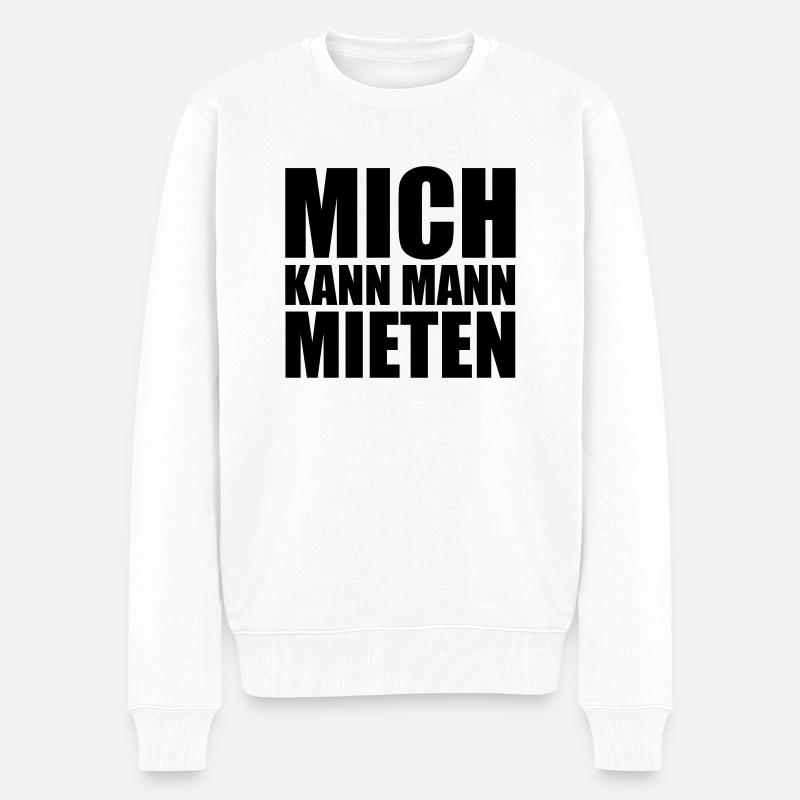 MichKannMannMieten - Männer Premium Bio Pullover - Weiß