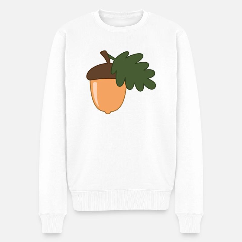 Eichel Nuss - Pull Premium bio Homme - blanc