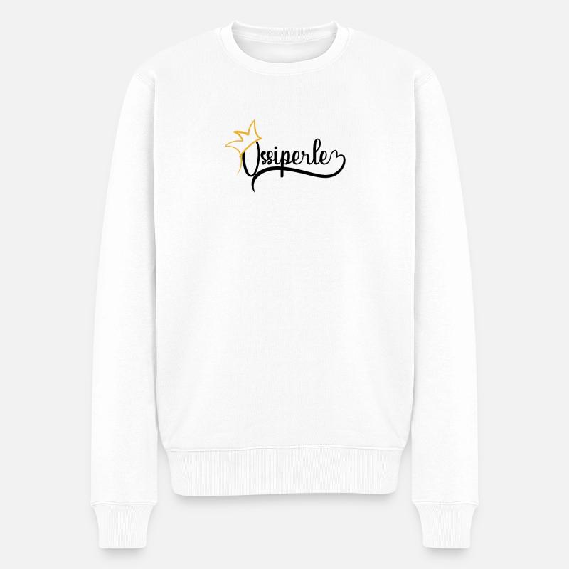 Ossiperle Ostdeutschland Osten Ossi Geschenk - Männer Premium Bio Pullover - Weiß