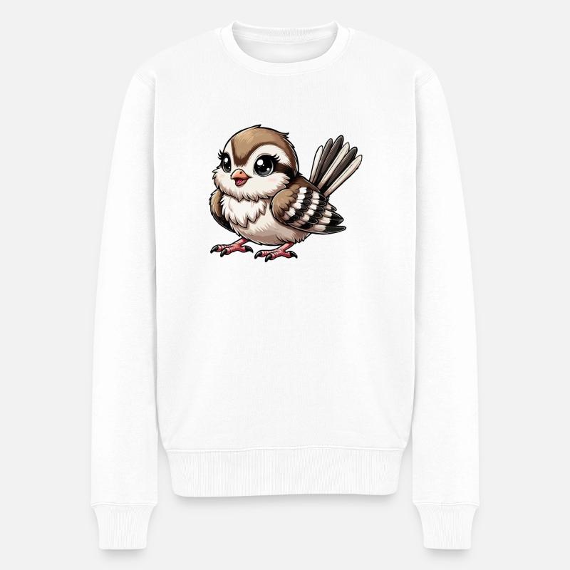 Moineau - Pull Premium bio Homme - blanc