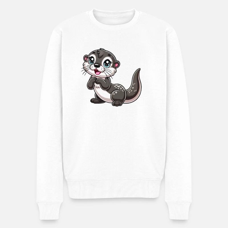 Enfant loutre - Pull Premium bio Homme - blanc