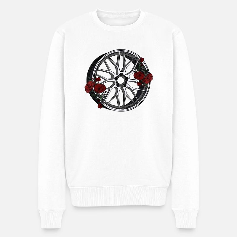 Felge - Männer Premium Bio Pullover - Weiß