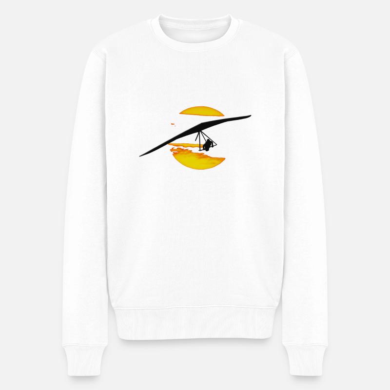 Drachenflieger - Männer Premium Bio Pullover - Weiß