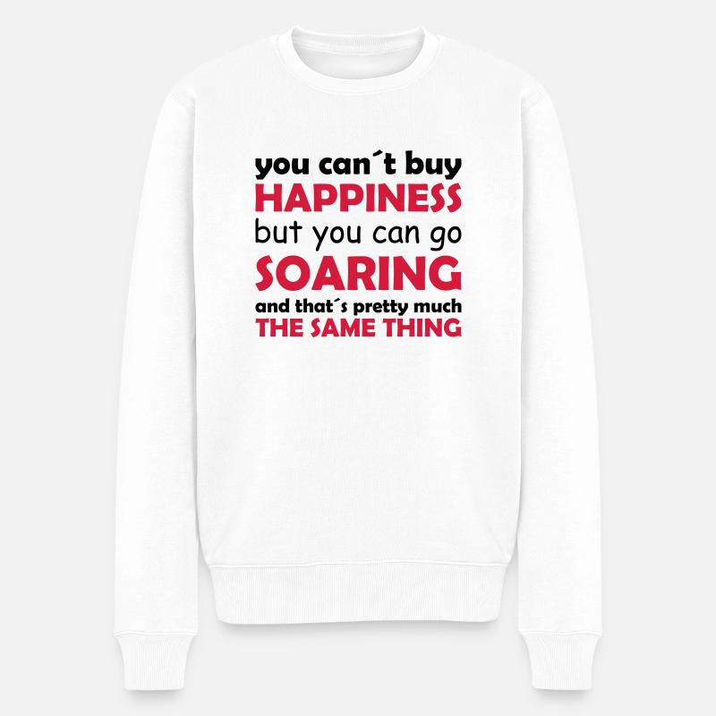 happiness soaring - Pull Premium bio Homme - blanc