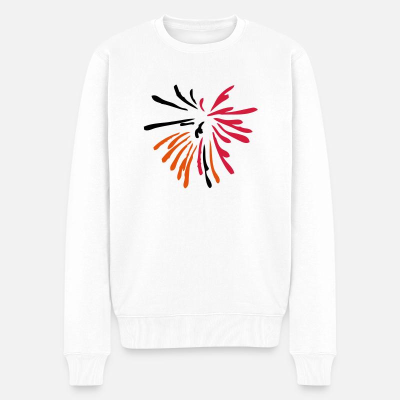 feu artistique musicale - Pull Premium bio Homme - blanc