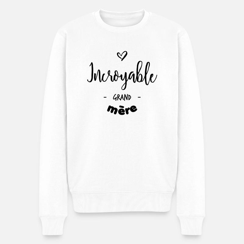 Incroyable grand-mère - Pull Premium bio Homme - blanc