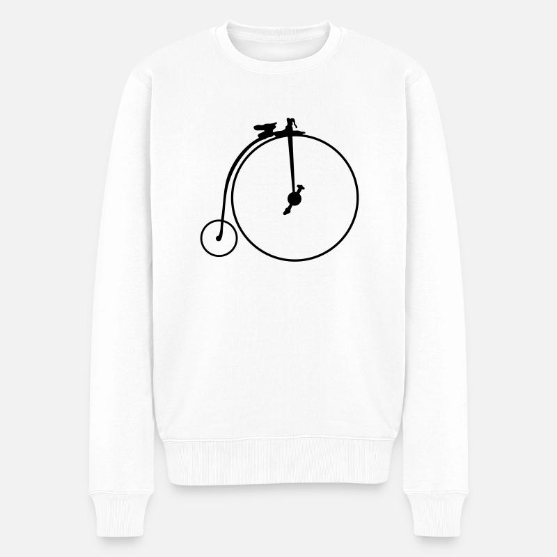vélo_bicycle_1868_g1 - Pull Premium bio Homme - blanc