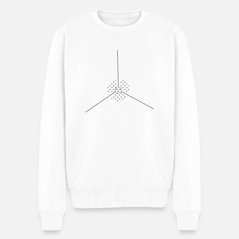 Hélice d'avion blanc - Pull Premium bio Homme - blanc