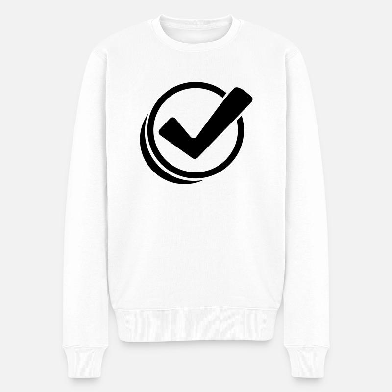 Haken Design - Männer Premium Bio Pullover - Weiß