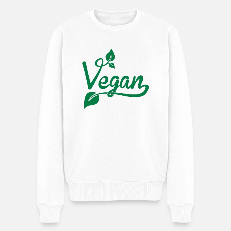 vegan - Pull Premium bio Homme - blanc