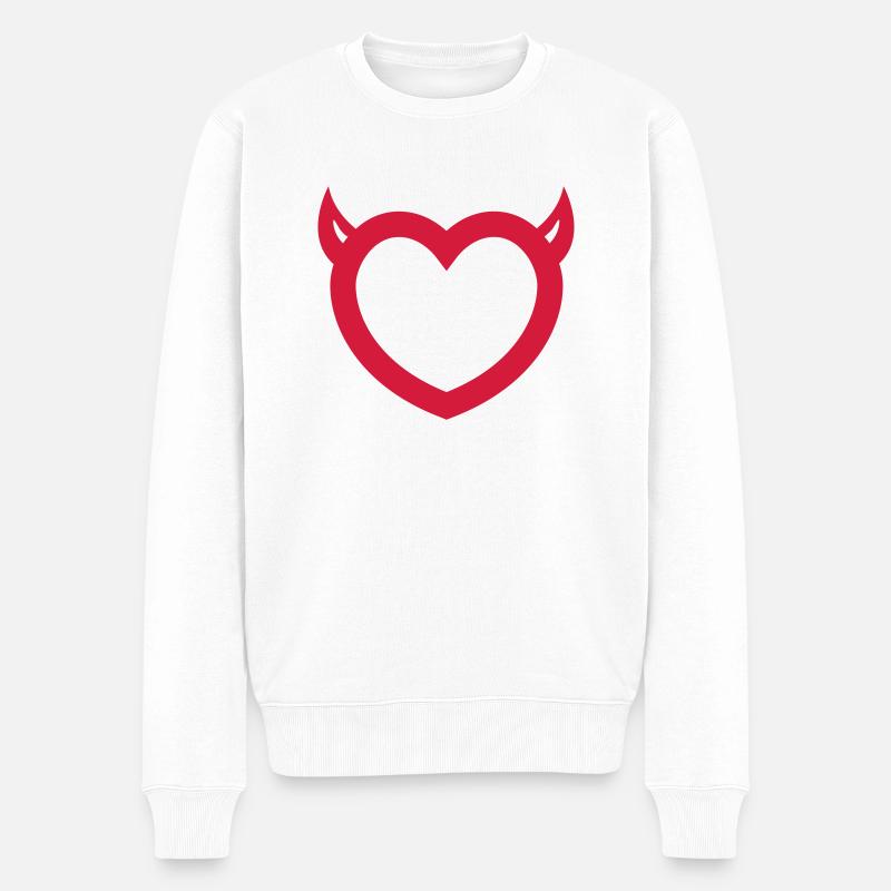 diable - Pull Premium bio Homme - blanc