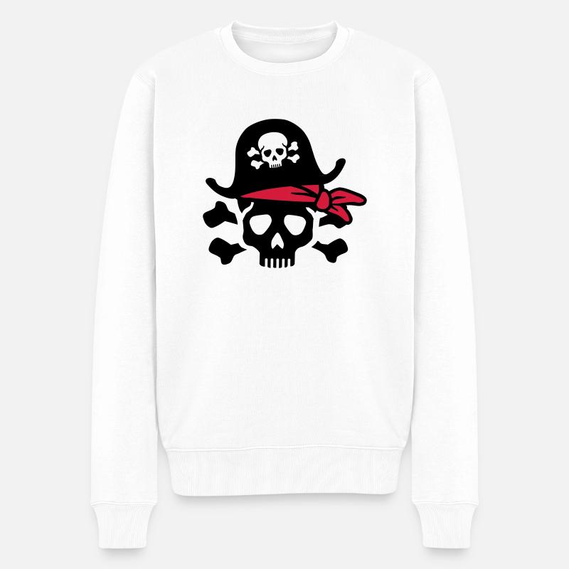 Pirate - Pull Premium bio Homme - blanc
