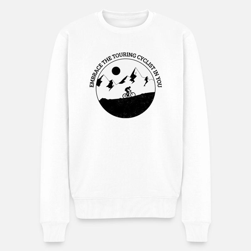 Embrassez le cycliste qui sommeille en vous - Pull Premium bio Homme - blanc