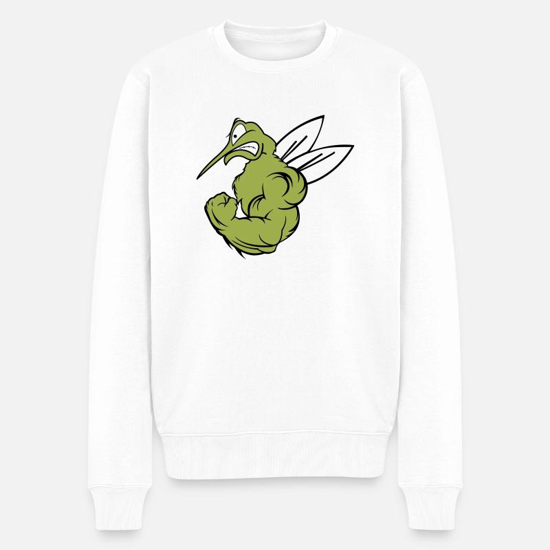 Moustique fort 02 - Pull Premium bio Homme - blanc