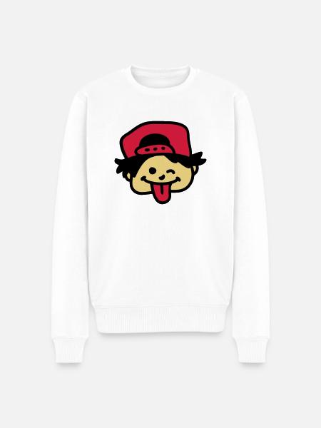 Naughty Boy 3 - Men's Premium Organic Jumper - white