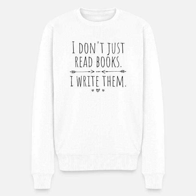 Auteurs écrivains écrivains disant - Pull Premium bio Homme - blanc