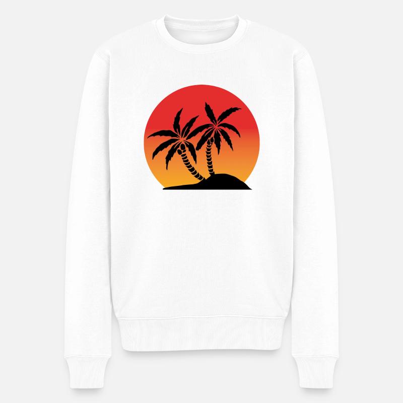 fête - Pull Premium bio Homme - blanc