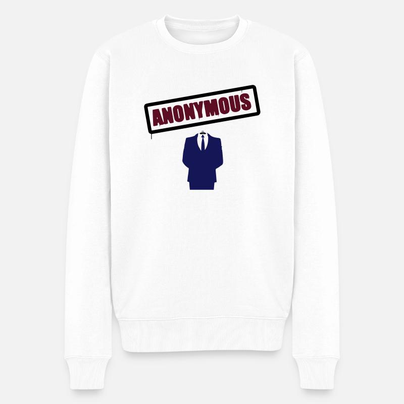 Anonymous - Pull Premium bio Homme - blanc