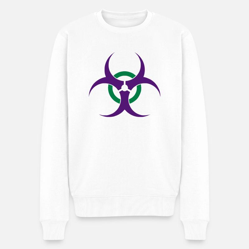 biohazard - Männer Premium Bio Pullover - Weiß