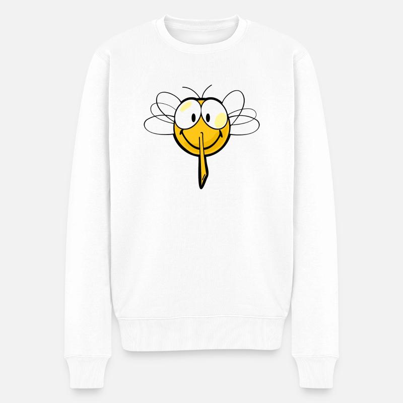 Smiley Mosquito - Pull Premium bio Homme - blanc