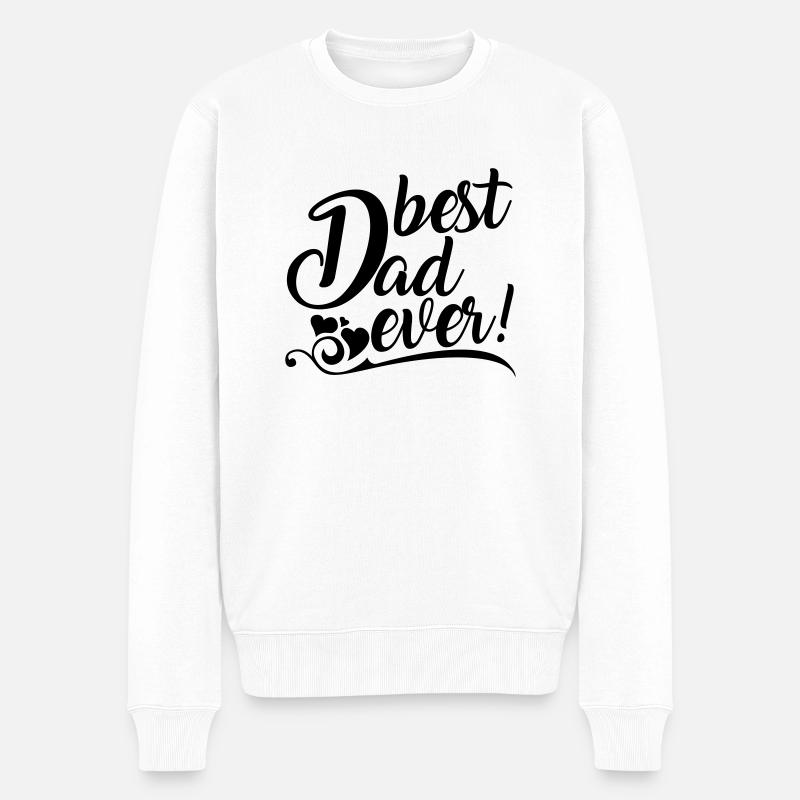 best Dad ever! - Pull Premium bio Homme - blanc
