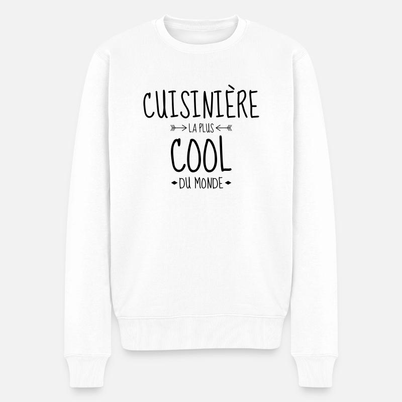 Koch / Kochen / Cooking / Chef - Männer Premium Bio Pullover - Weiß