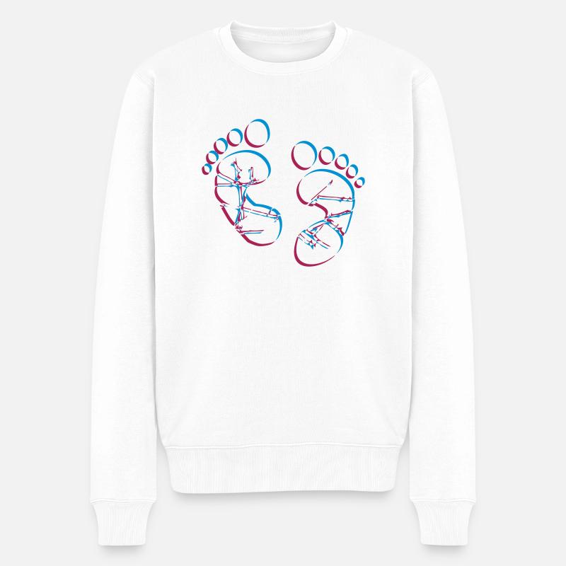 2 couleurs bébé - Pull Premium bio Homme - blanc
