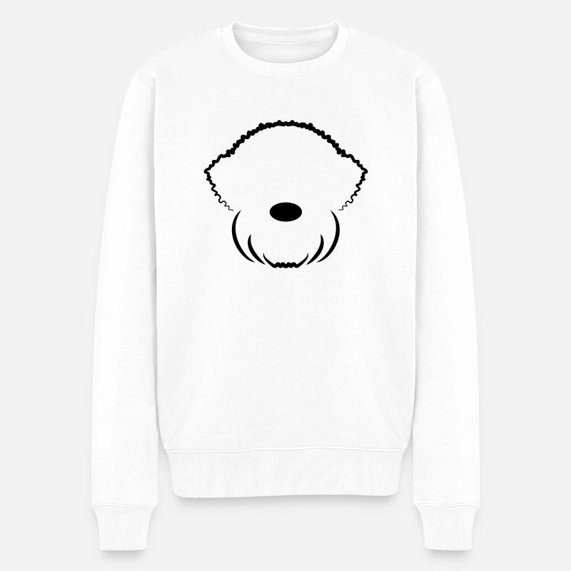 LR1 1 - Männer Premium Bio Pullover - Weiß