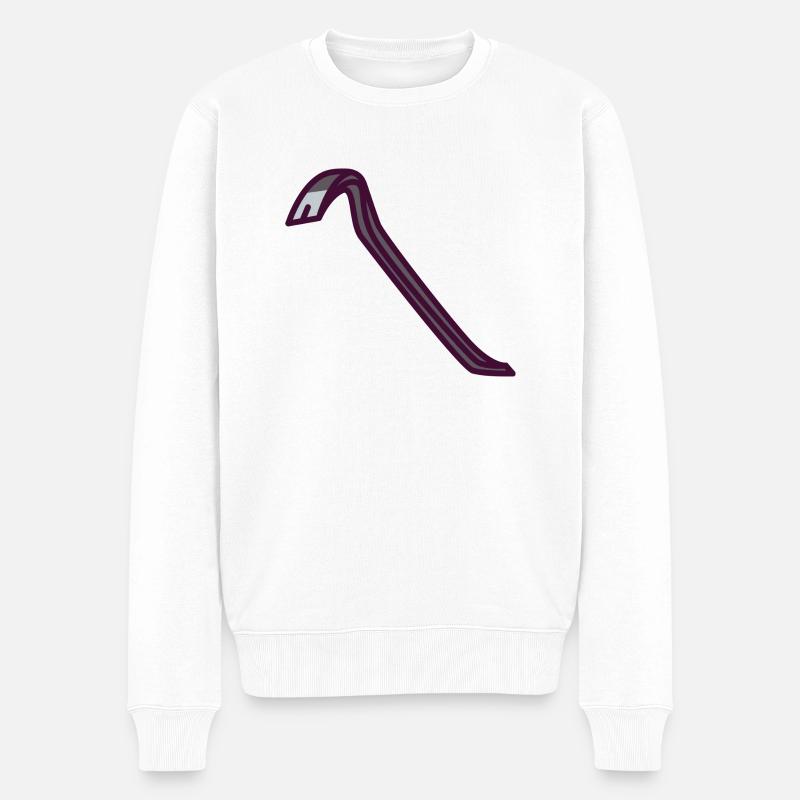 Brechstange - Männer Premium Bio Pullover - Weiß