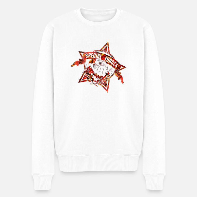 Armée - Pull Premium bio Homme - blanc