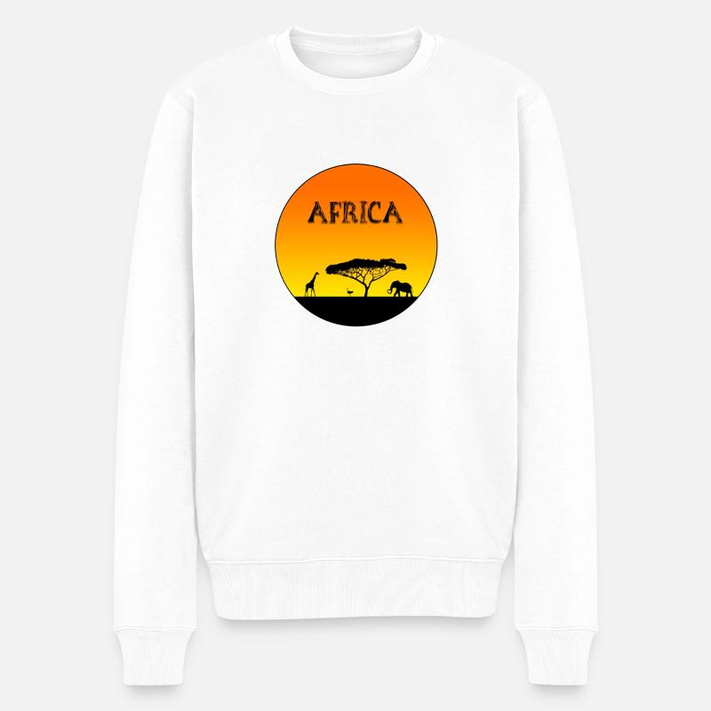 Afrique - Pull Premium bio Homme - blanc