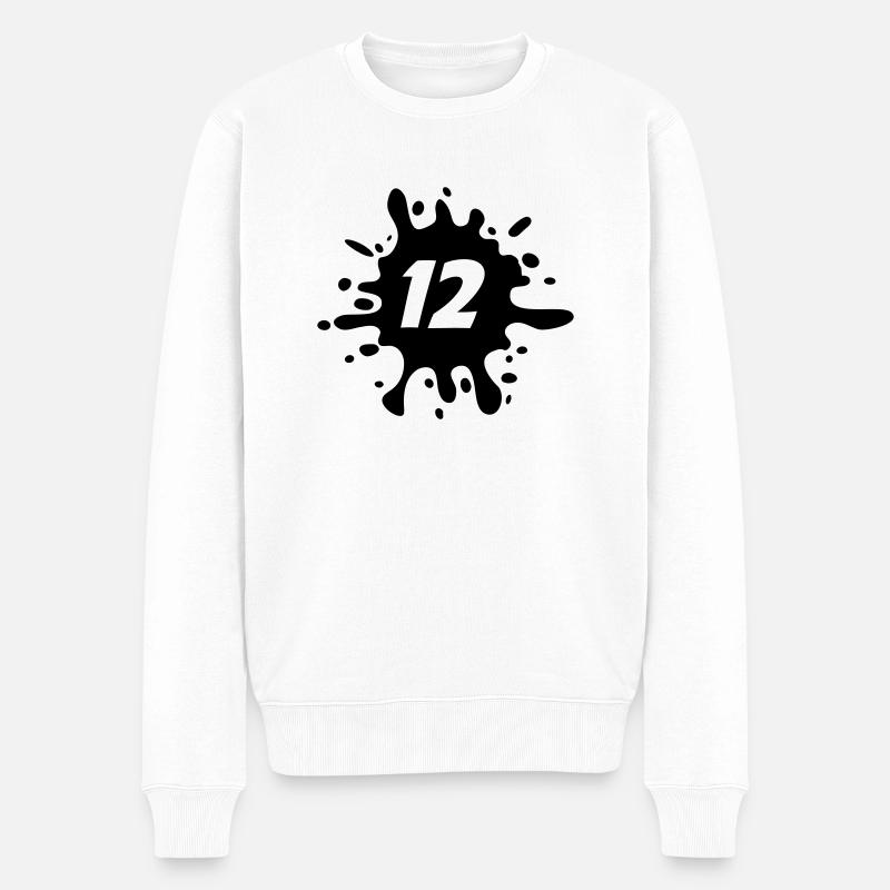 12 - Pull Premium bio Homme - blanc