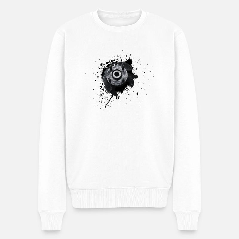 Achsschenkel rechts - Männer Premium Bio Pullover - Weiß